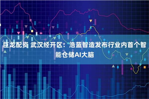 巨龙配资 武汉经开区：浩蓝智造发布行业内首个智能仓储AI大脑