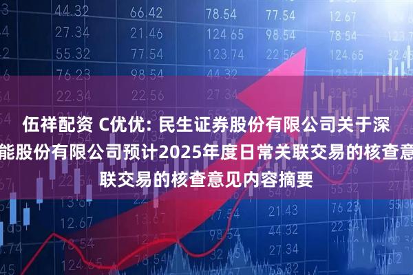 伍祥配资 C优优: 民生证券股份有限公司关于深圳市优优绿能股份有限公司预计2025年度日常关联交易的核查意见内容摘要