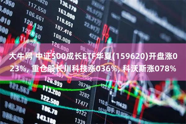 大牛网 中证500成长ETF华夏(159620)开盘涨023%, 重仓股长川科技涨036%, 科沃斯涨078%